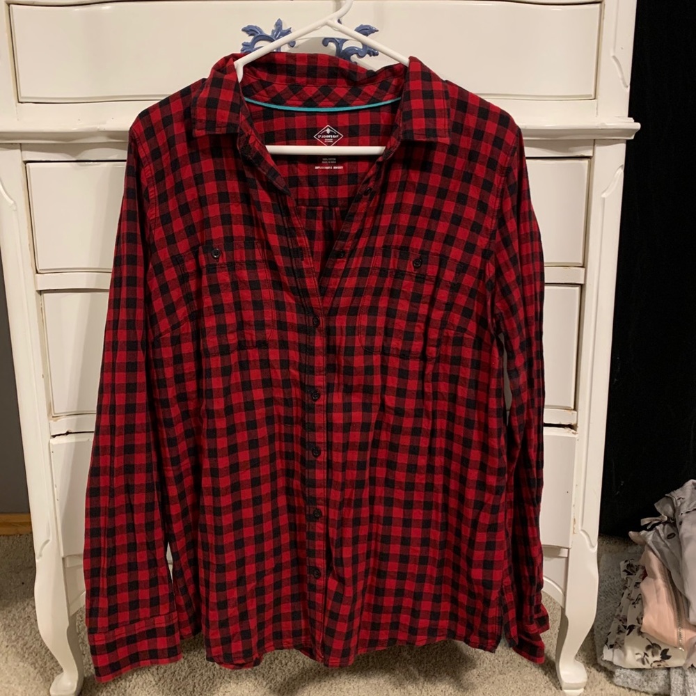 black & red flannel